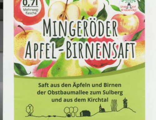 Mingerode 2030 – Apfelernte und Verkauf Apfel- und Birnensaft 2022