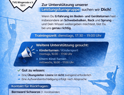 TVG Mingerode e.V. sucht Unterstützung